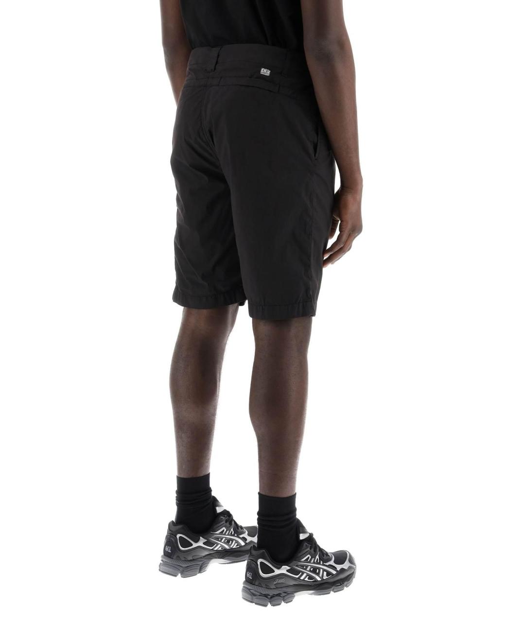 CP COMPANY Черные хлопковые шорты, фото 5