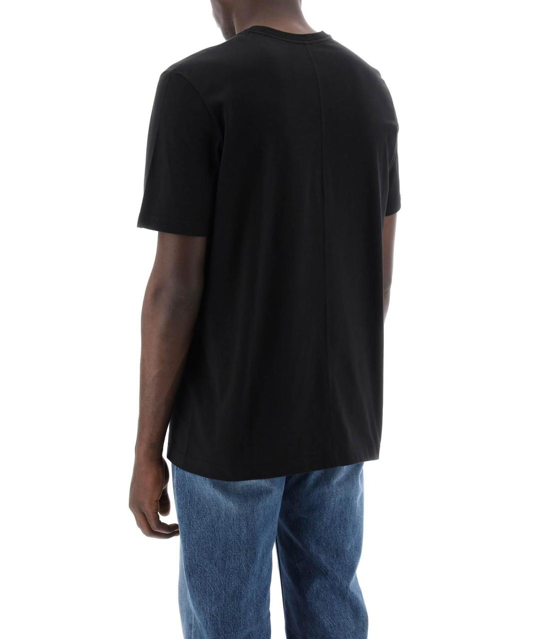 THE ROW Черная хлопковая футболка, фото 5