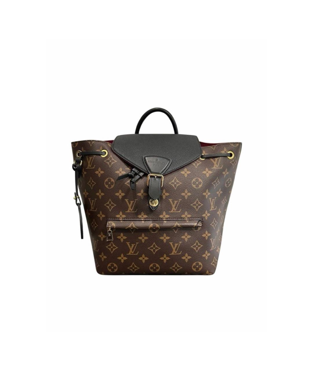 LOUIS VUITTON Коричневый кожаный рюкзак, фото 9