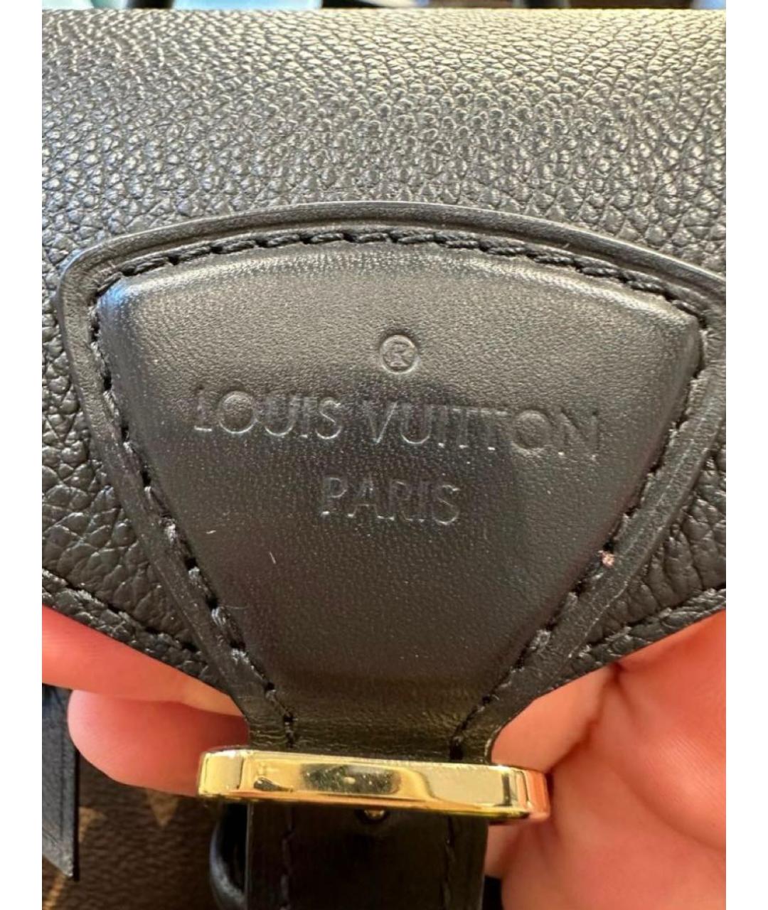 LOUIS VUITTON Коричневый кожаный рюкзак, фото 6