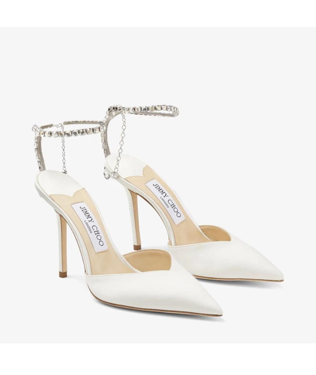 JIMMY CHOO Белые туфли, фото 4