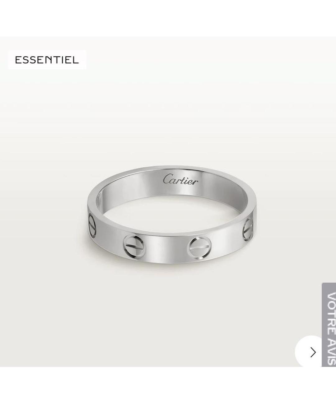 CARTIER Кольцо из белого золота, фото 1