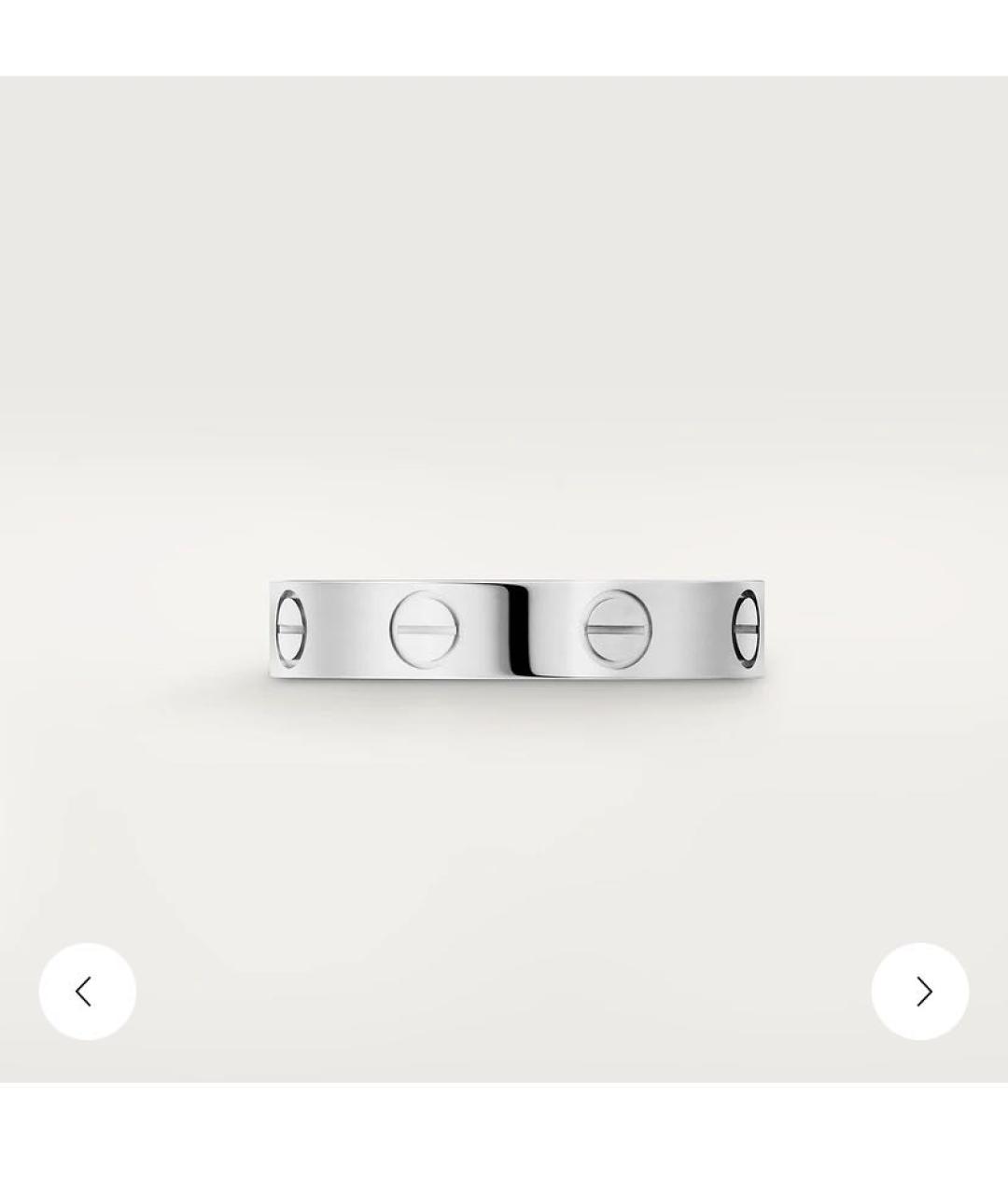 CARTIER Кольцо из белого золота, фото 2