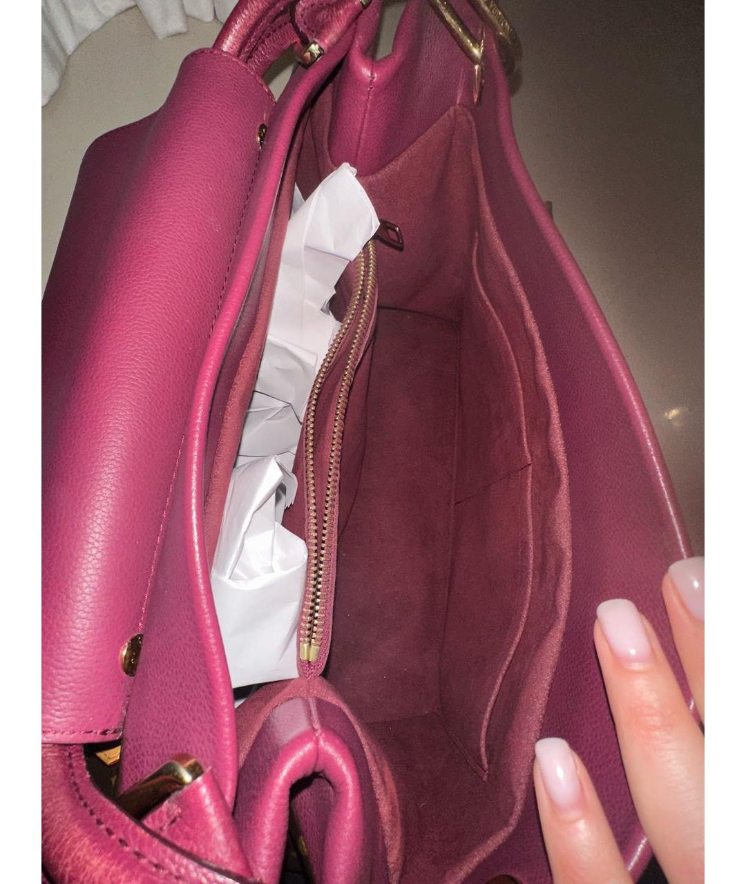 LOUIS VUITTON PRE-OWNED Фиолетовая сумка с короткими ручками, фото 3