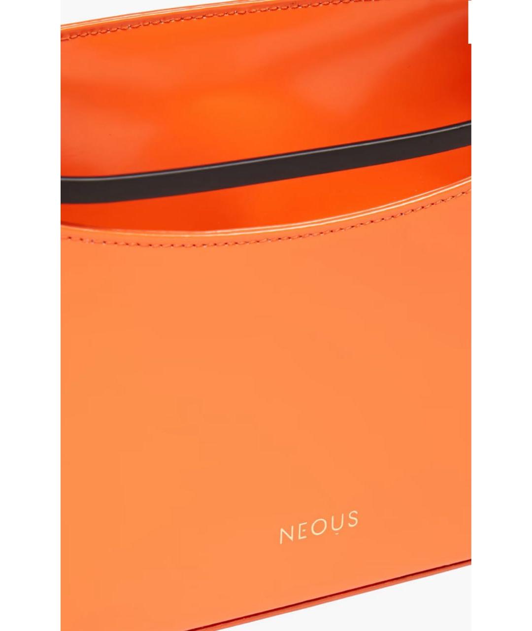 NEOUS Оранжевая кожаная сумка через плечо, фото 5