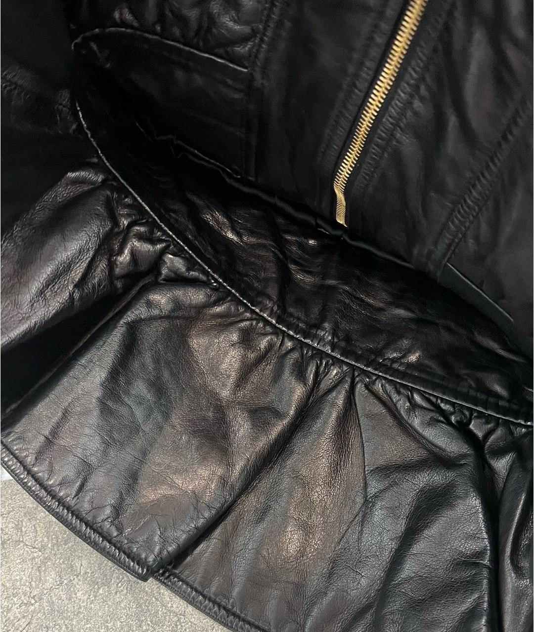 ALEXANDER MCQUEEN Черная кожаная куртка, фото 5