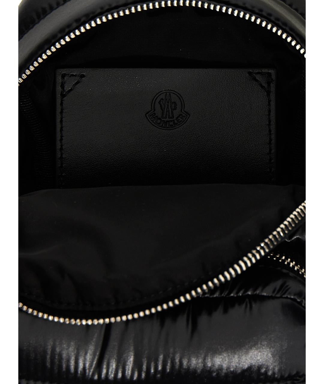 MONCLER Черный синтетический рюкзак, фото 4
