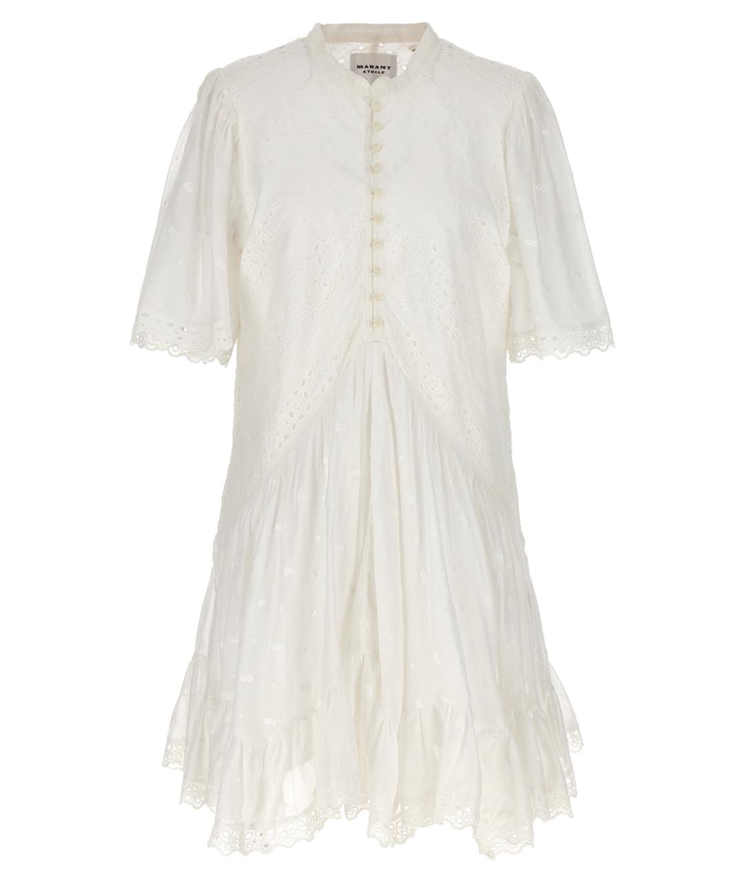 ISABEL MARANT ETOILE Белое хлопковое повседневное платье, фото 1