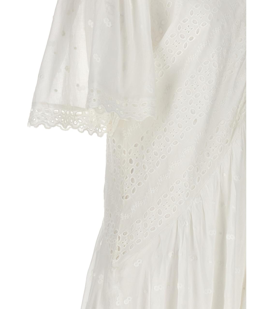 ISABEL MARANT ETOILE Белое хлопковое повседневное платье, фото 4