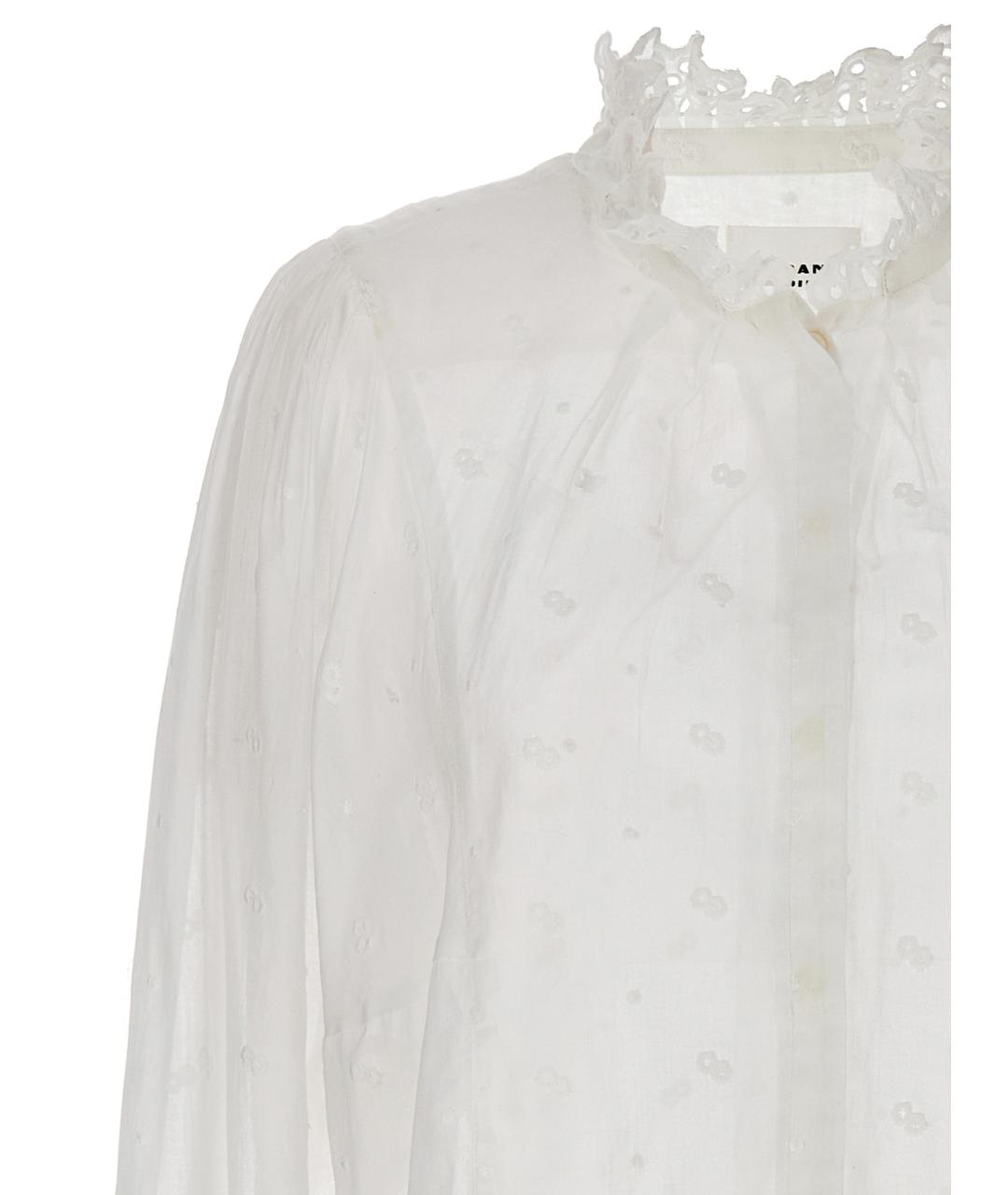 ISABEL MARANT ETOILE Белая хлопковая блузы, фото 3