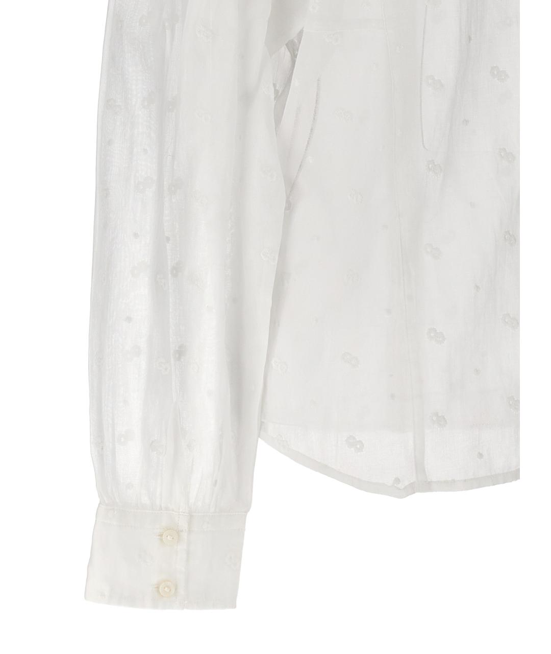 ISABEL MARANT ETOILE Белая хлопковая блузы, фото 4