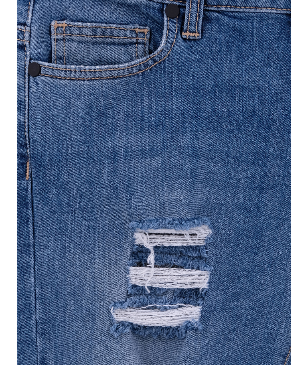 UP JEANS Синие хлопко-эластановые джинсы слим, фото 4