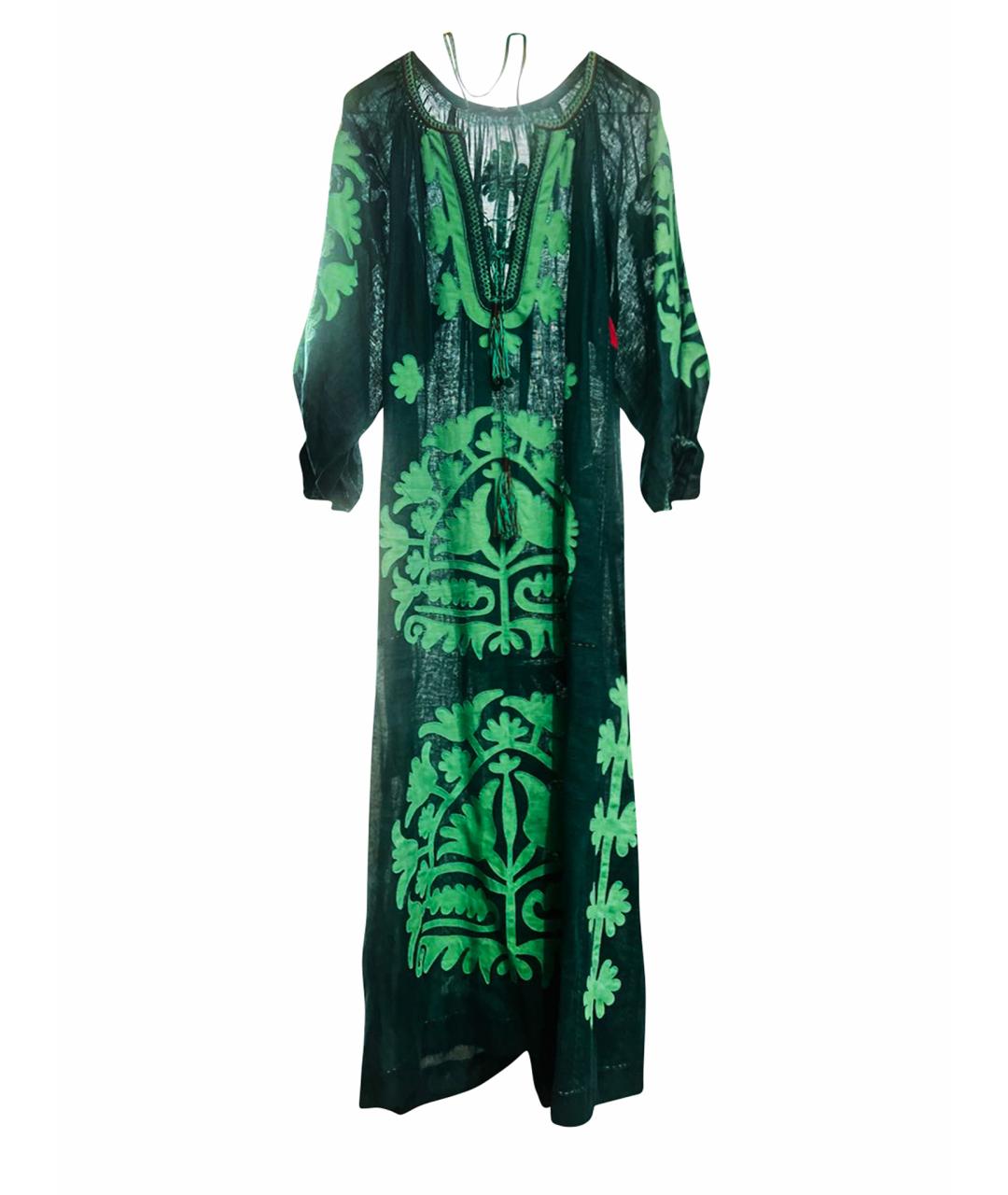 VITA KIN Зеленые льняное платье, фото 1