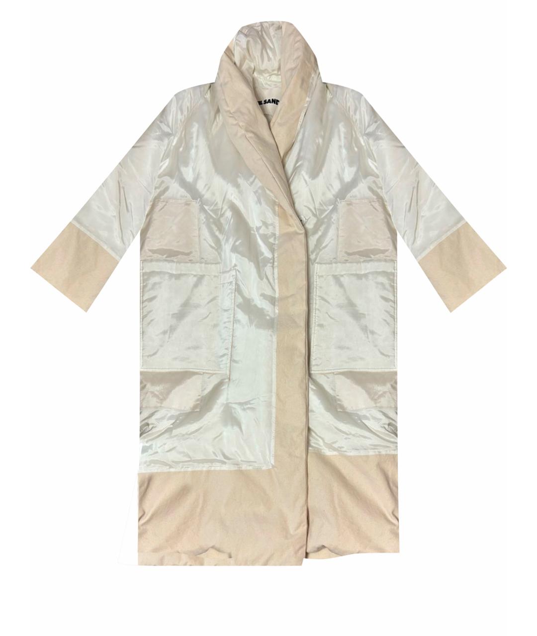 JIL SANDER Бежевый пуховик, фото 1