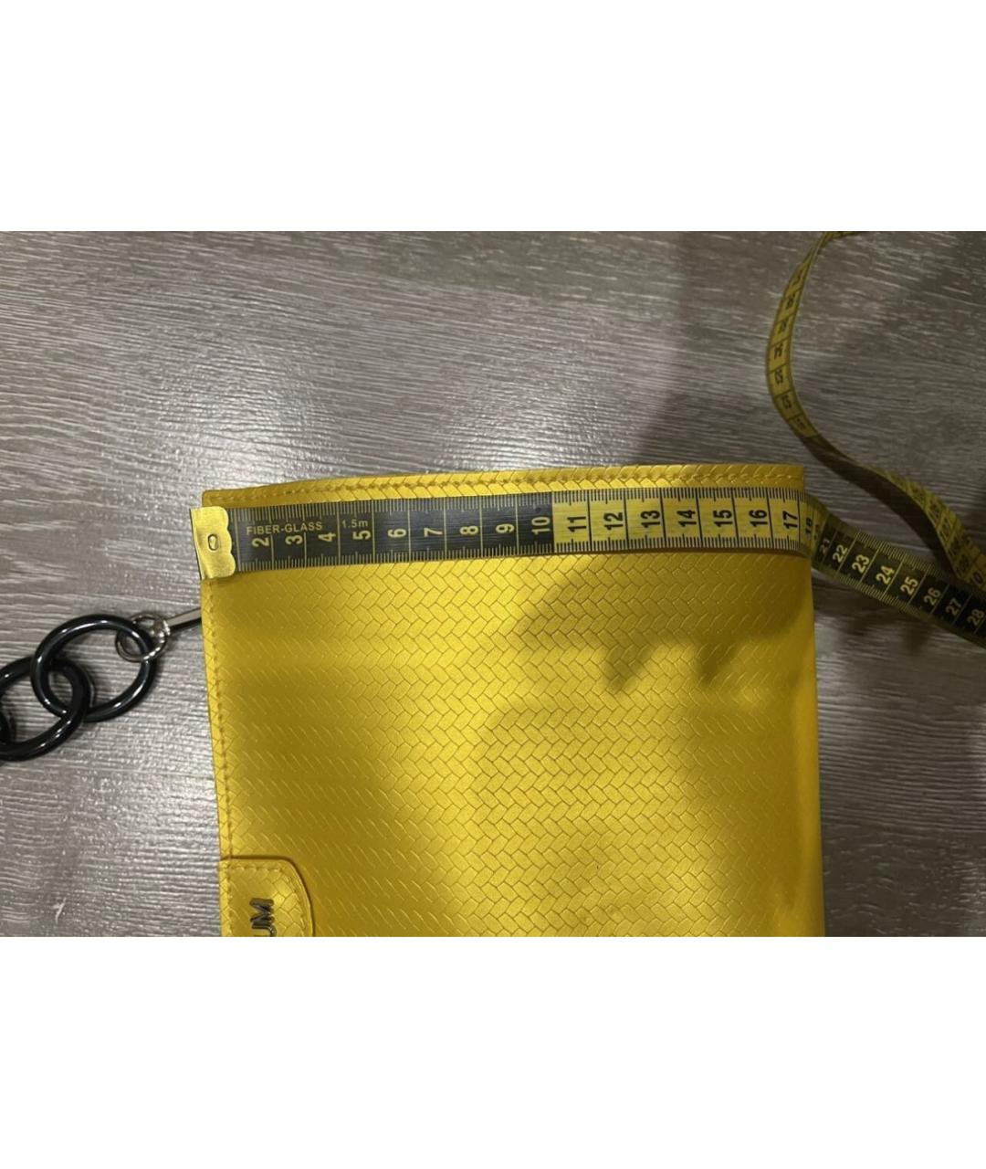 GUM Желтая сумка с короткими ручками, фото 7