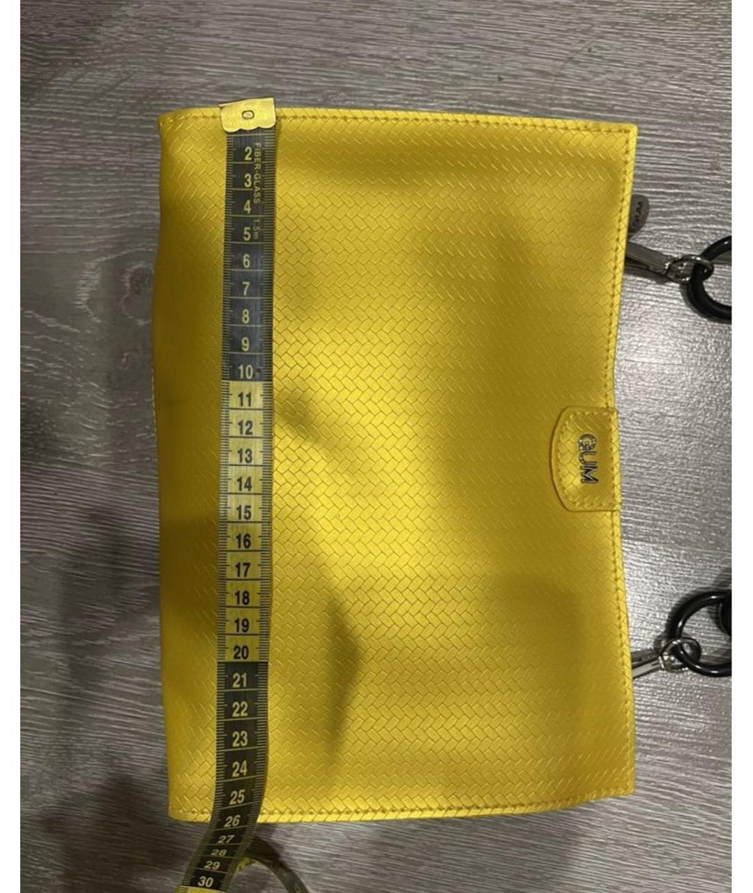 GUM Желтая сумка с короткими ручками, фото 6