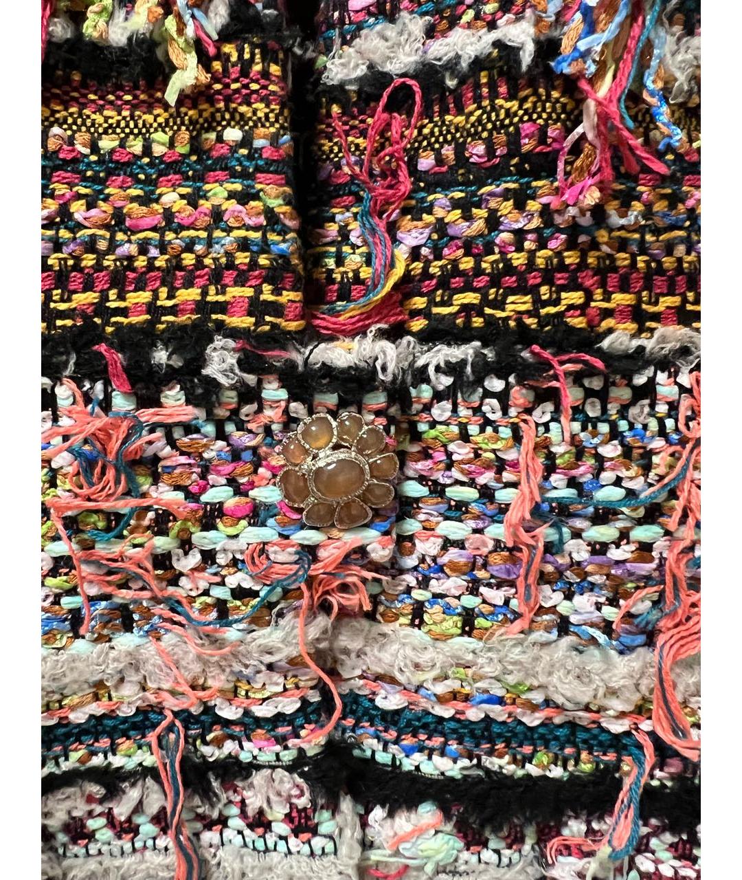 CHANEL Мульти твидовый жакет/пиджак, фото 4