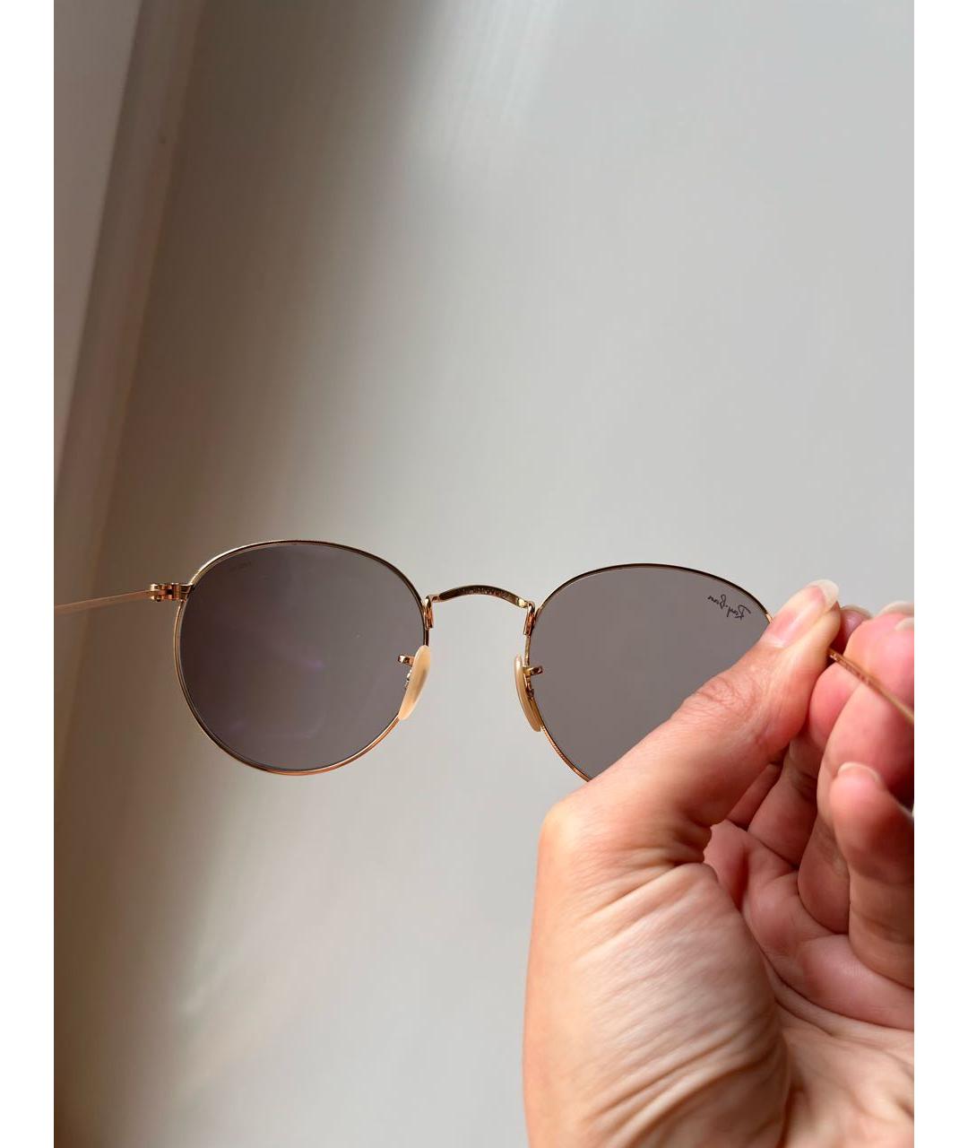 RAY BAN Металлические солнцезащитные очки, фото 4