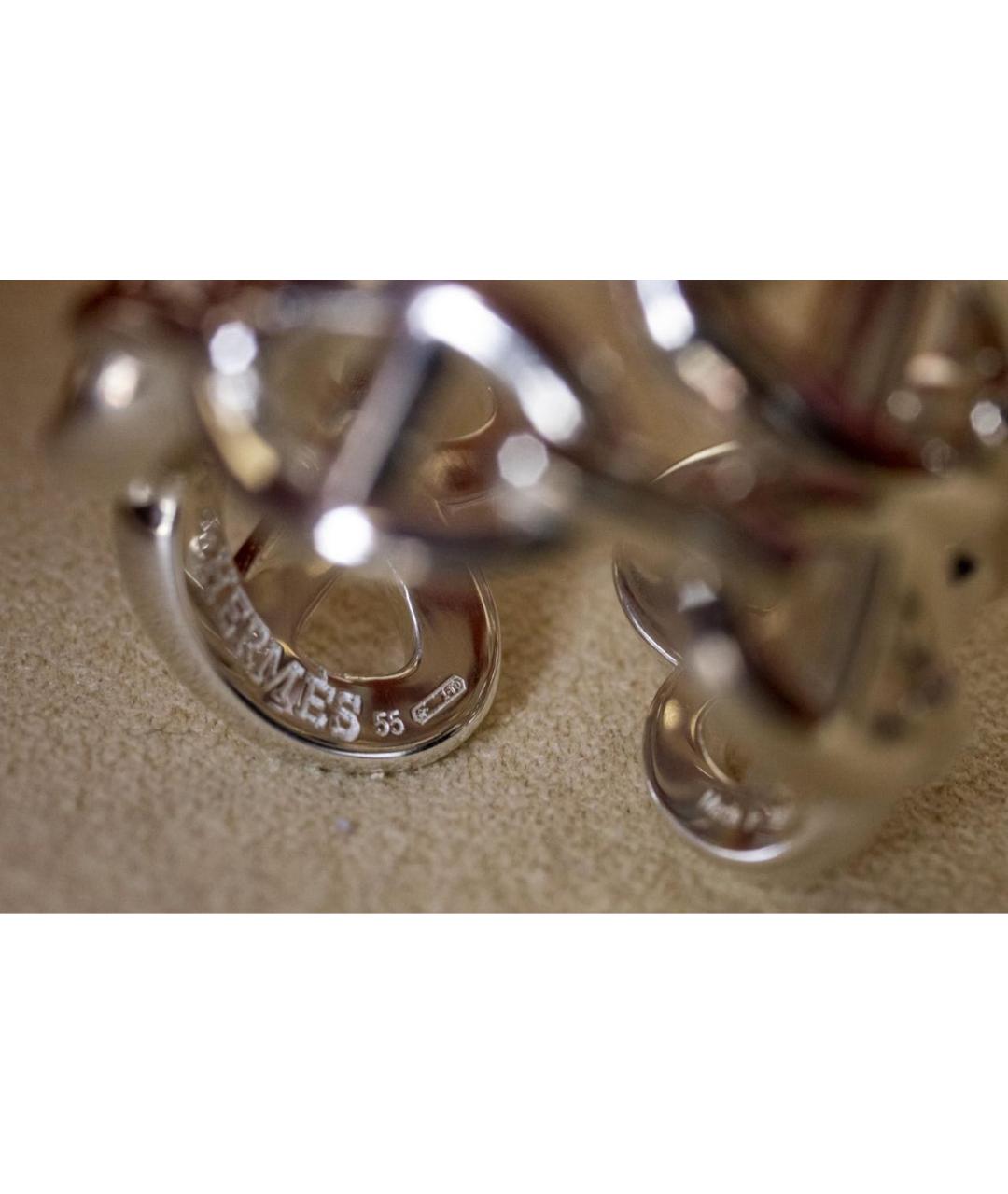 HERMES PRE-OWNED Серебряное серебряное кольцо, фото 3