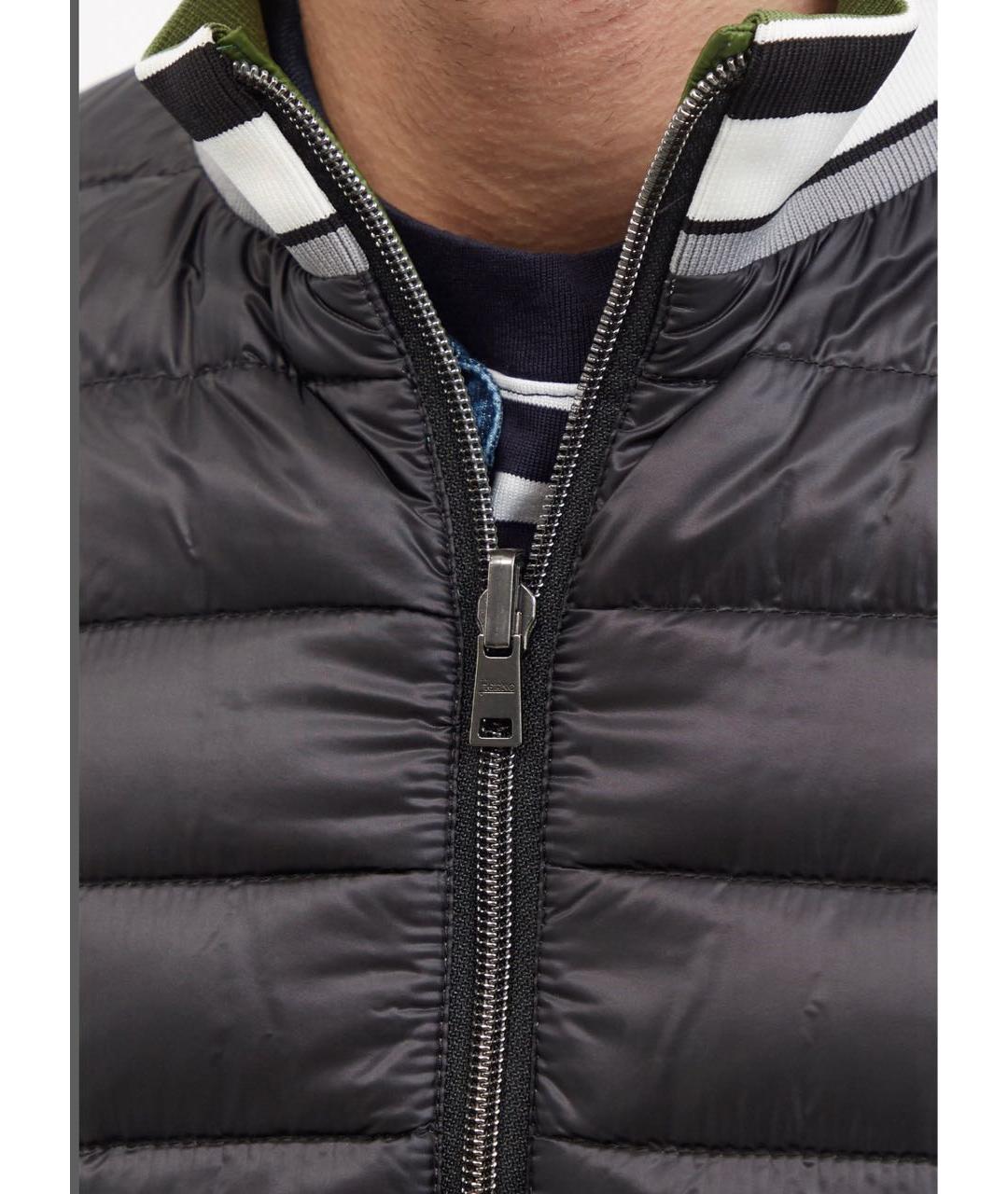 HERNO Черная полиэстеровая куртка, фото 4