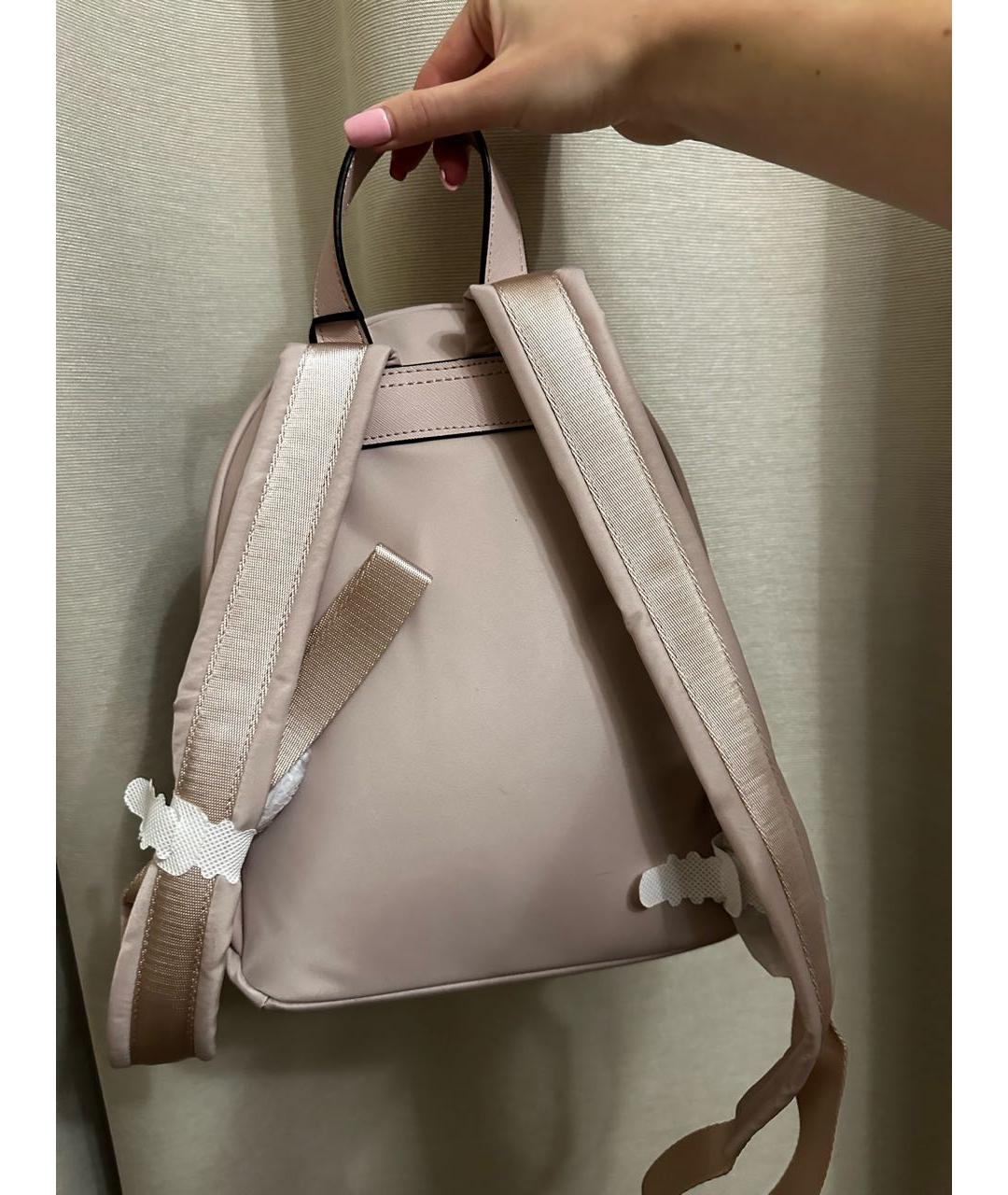 DKNY Розовый тканевый рюкзак, фото 3