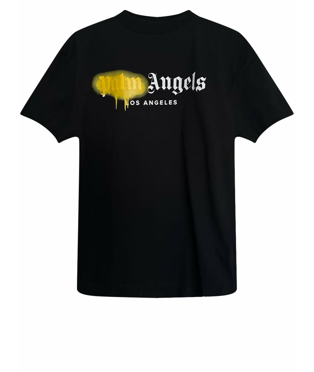 PALM ANGELS Черная хлопковая футболка, фото 1