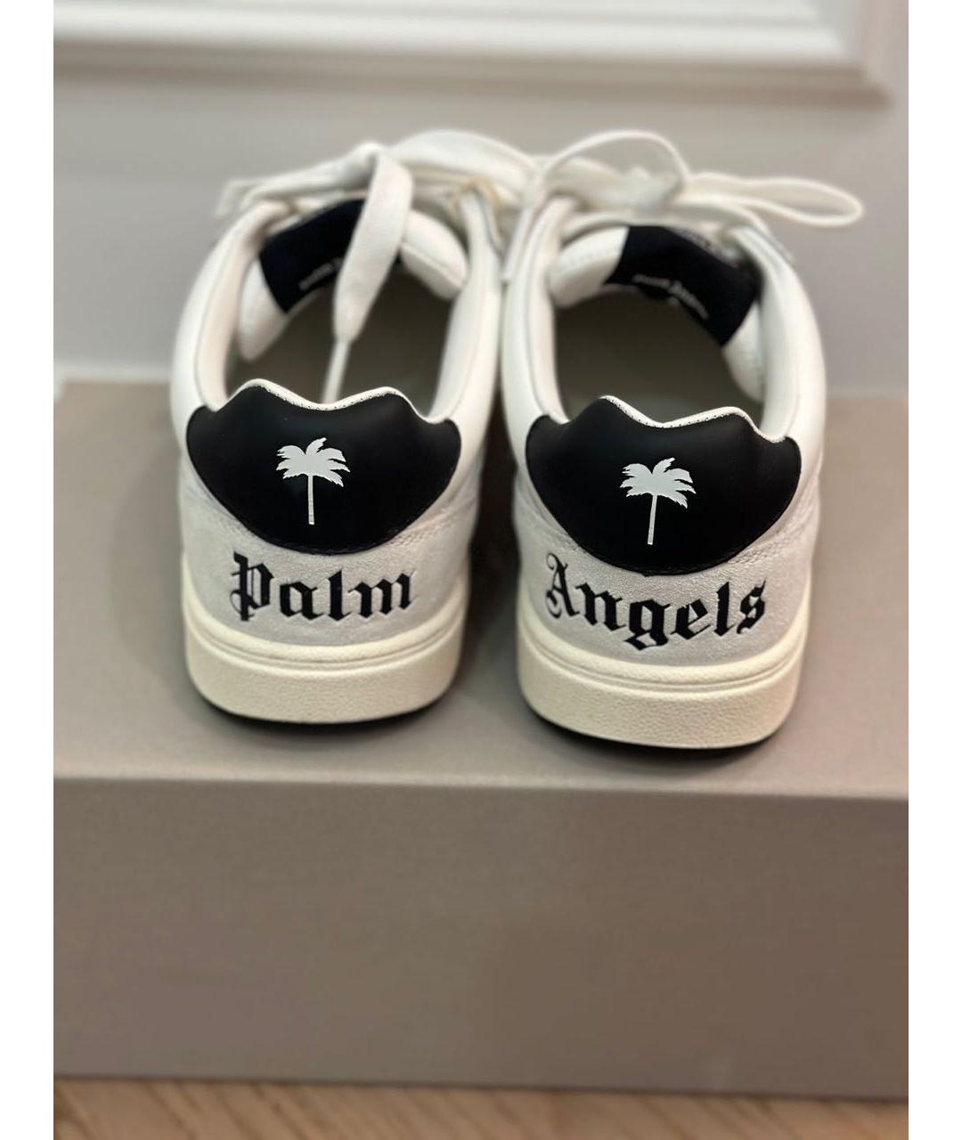 PALM ANGELS Белые низкие кроссовки / кеды, фото 4