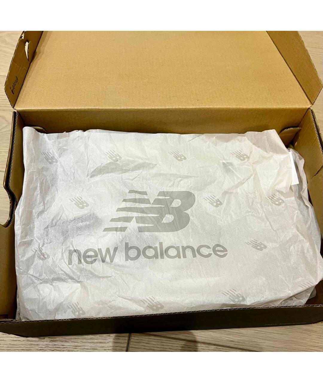 NEW BALANCE Белые кожаные высокие кроссовки / кеды, фото 5