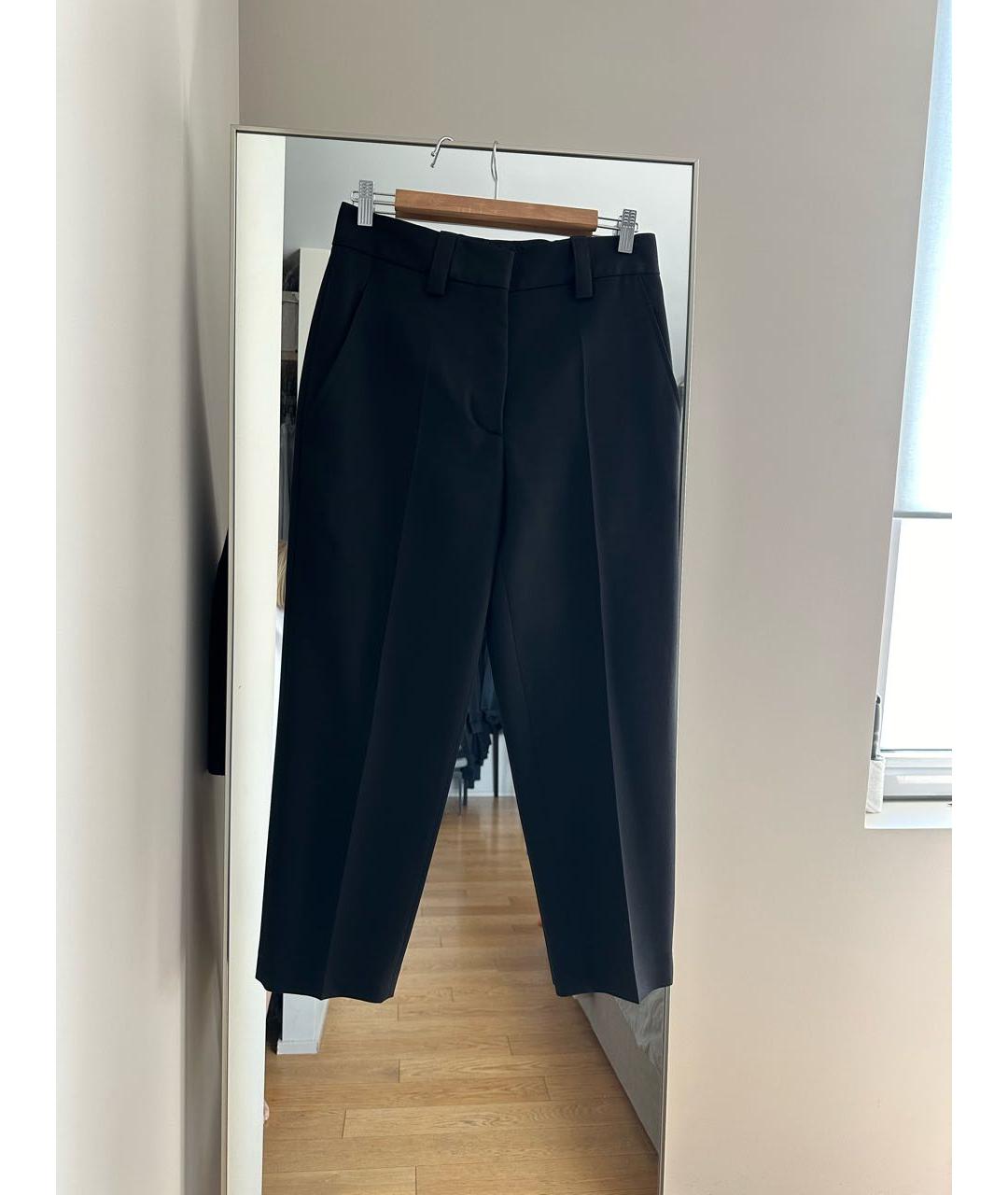 ACNE STUDIOS Черные шерстяные прямые брюки, фото 2