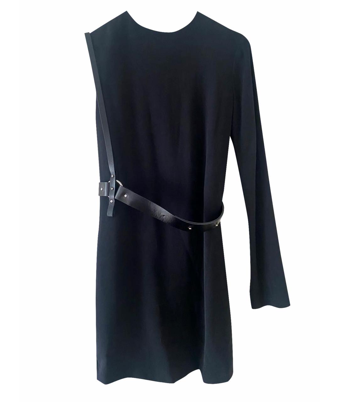 HELMUT LANG Черное вискозное вечернее платье, фото 1
