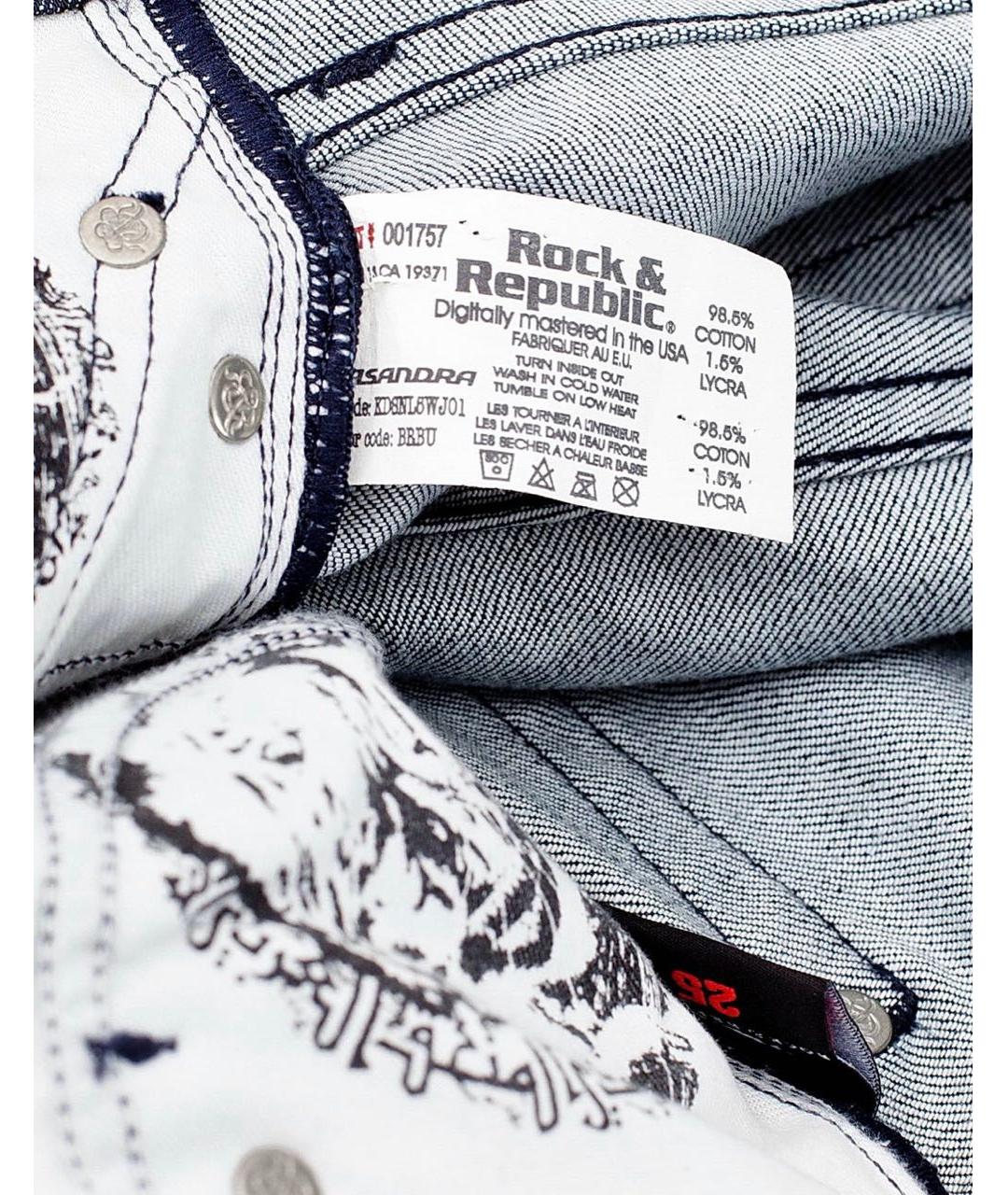 VICTORIA BECKHAM Серые хлопко-эластановые прямые джинсы, фото 4