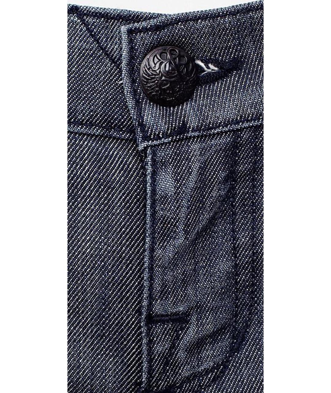 VICTORIA BECKHAM Серые хлопко-эластановые прямые джинсы, фото 5