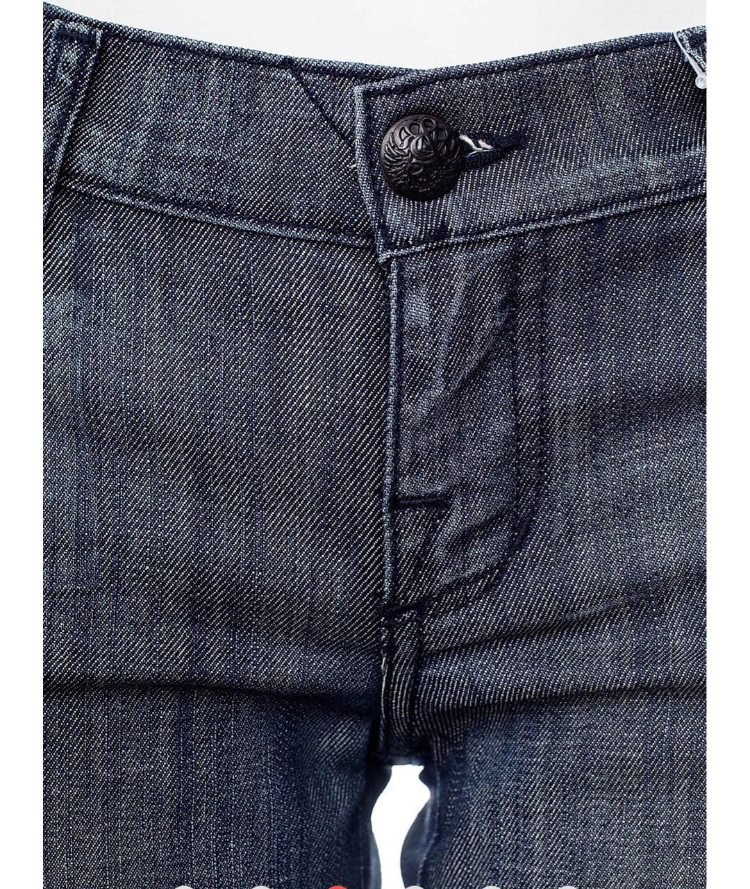 VICTORIA BECKHAM Серые хлопко-эластановые прямые джинсы, фото 6