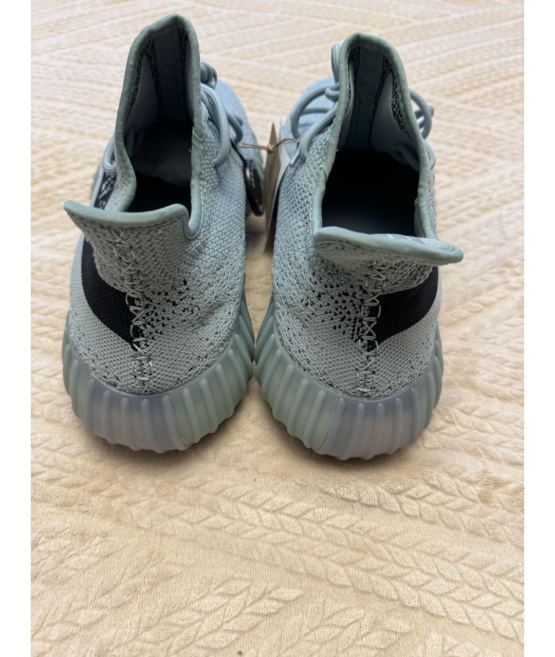 ADIDAS YEEZY Серые текстильные низкие кроссовки / кеды, фото 4