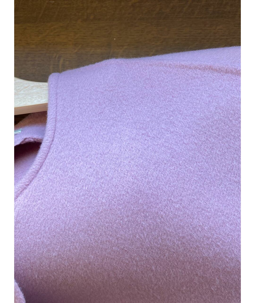 'S MAX MARA Розовое шерстяное пальто, фото 7