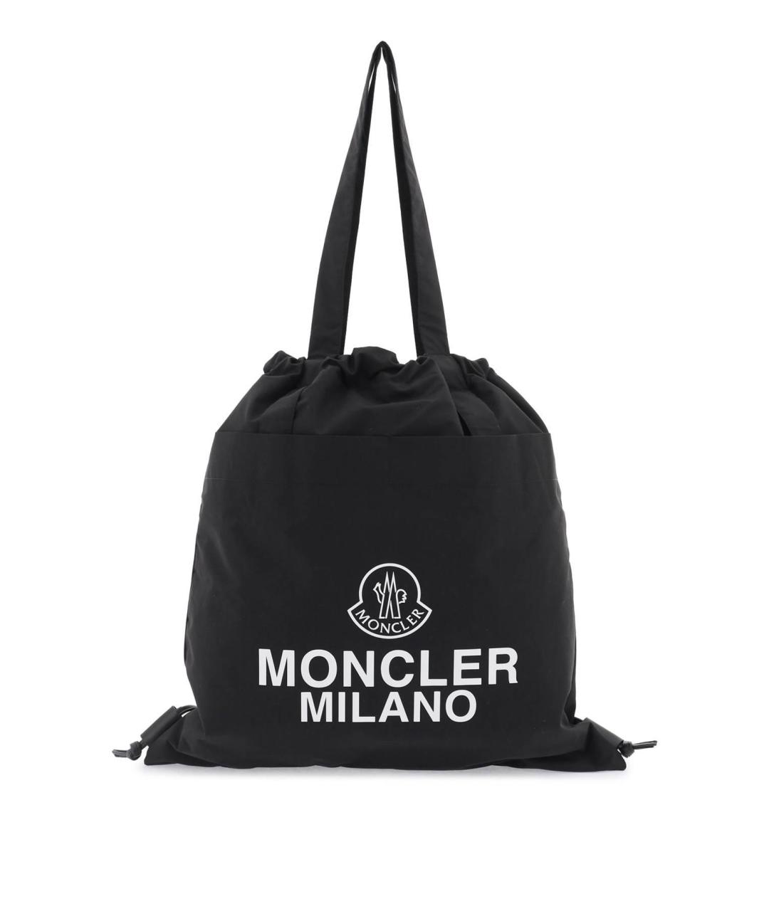 MONCLER Черная хлопковая сумка тоут, фото 1