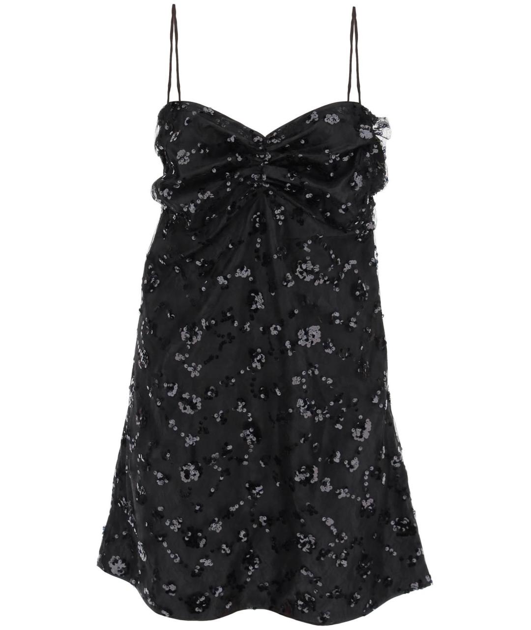 GANNI Черное коктейльное платье, фото 2