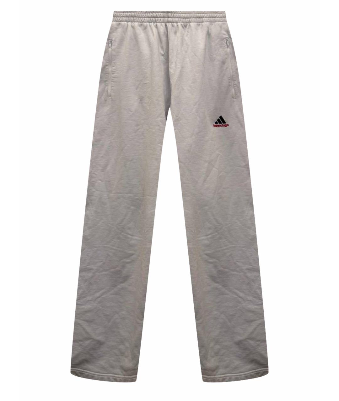 BALENCIAGA Белые хлопковые спортивные брюки и шорты, фото 1
