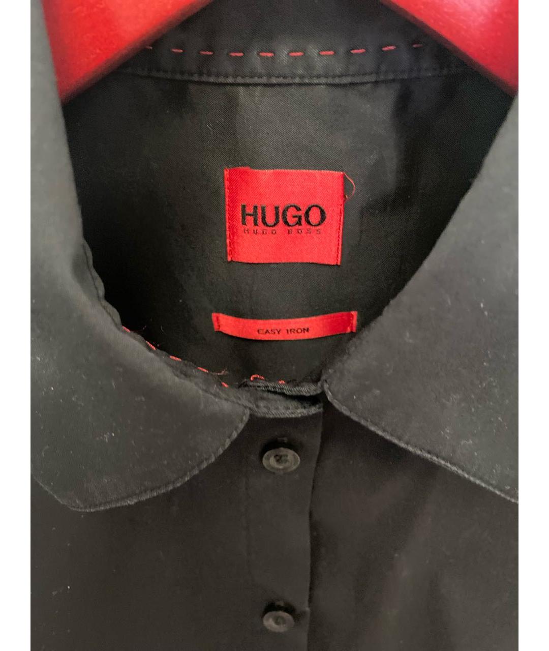 HUGO BOSS Черная хлопковая рубашка, фото 3