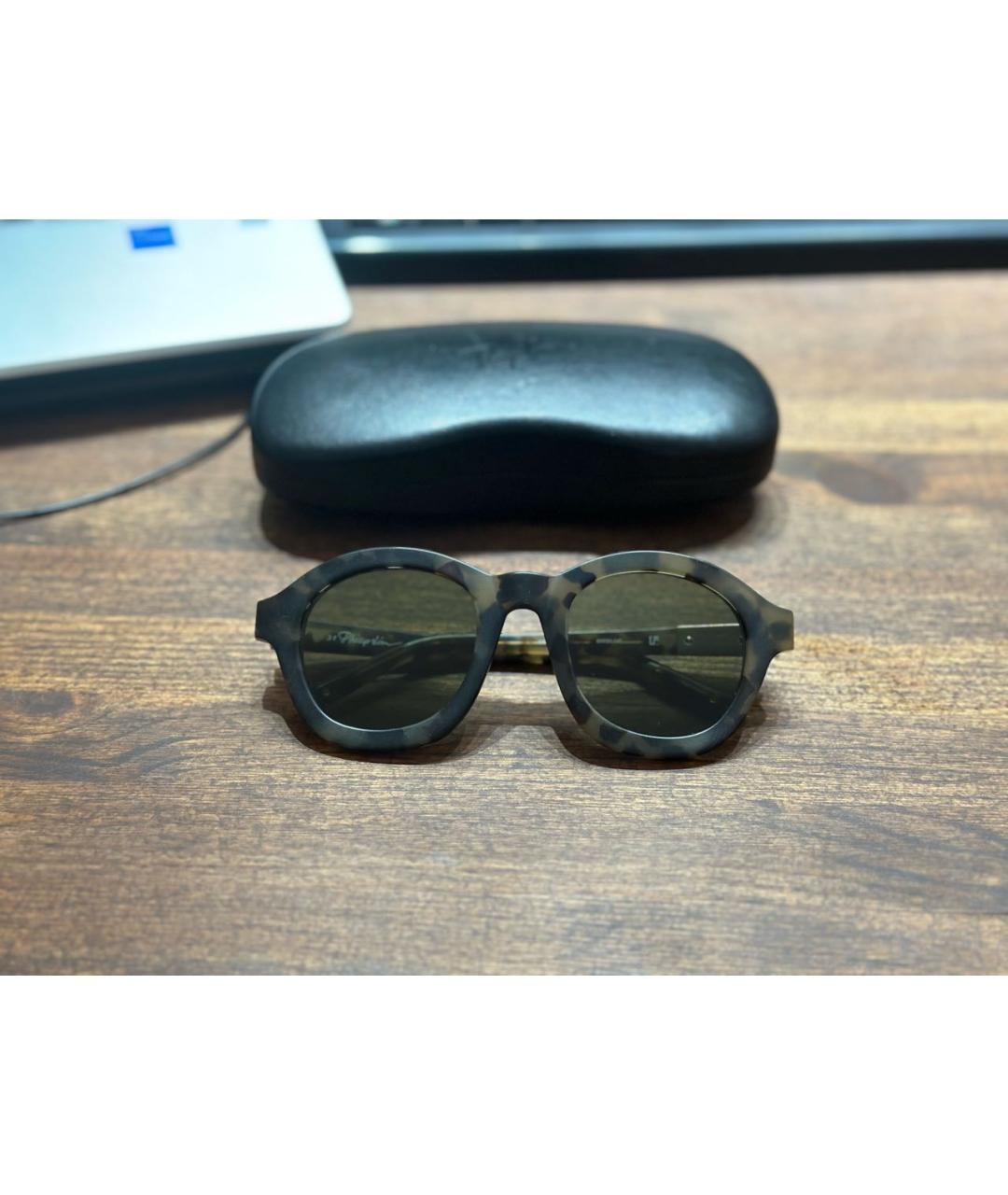 3.1 PHILLIP LIM Мульти пластиковые солнцезащитные очки, фото 4