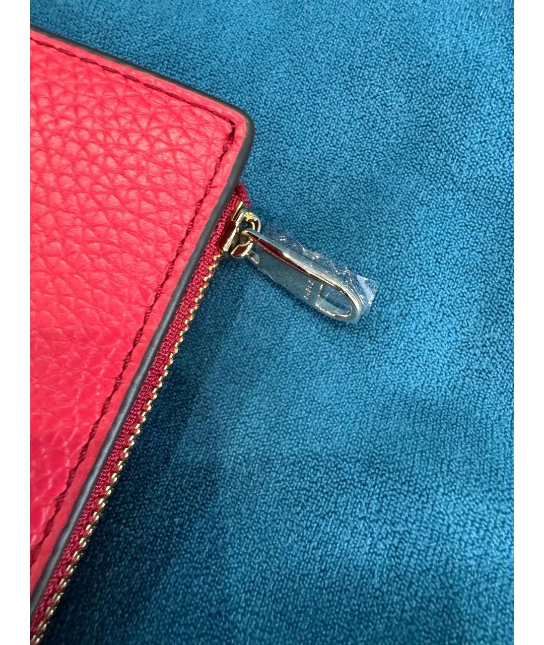 FURLA Красный кожаный кошелек, фото 5
