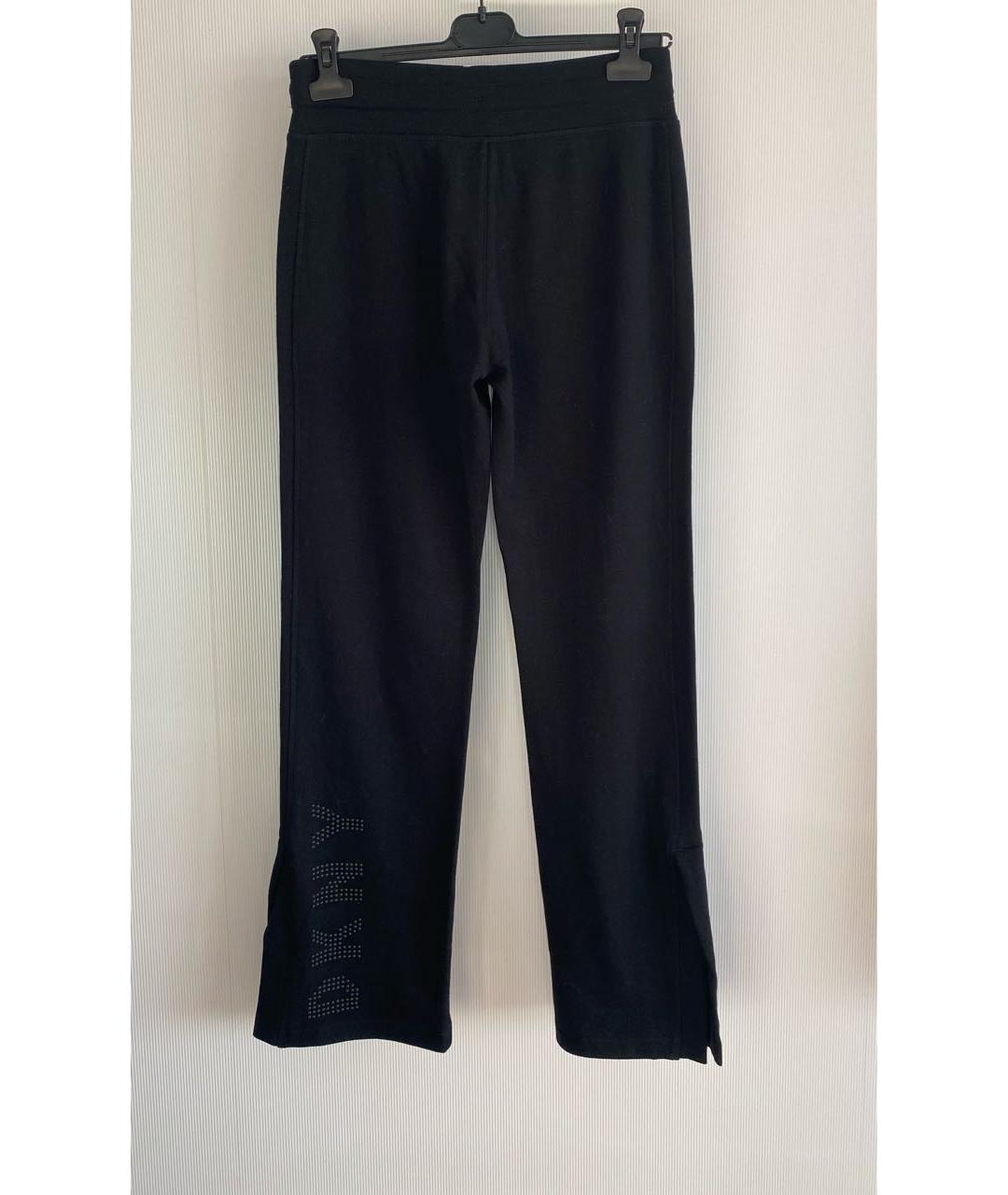 DKNY Черные хлопковые спортивные брюки и шорты, фото 4