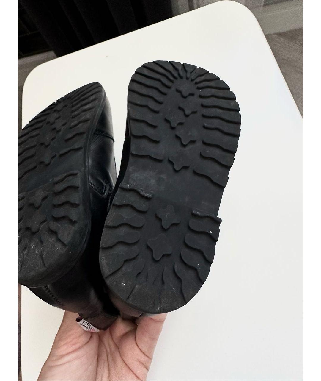 SOPHIA WEBSTER MINI Черные кожаные сапоги, фото 7