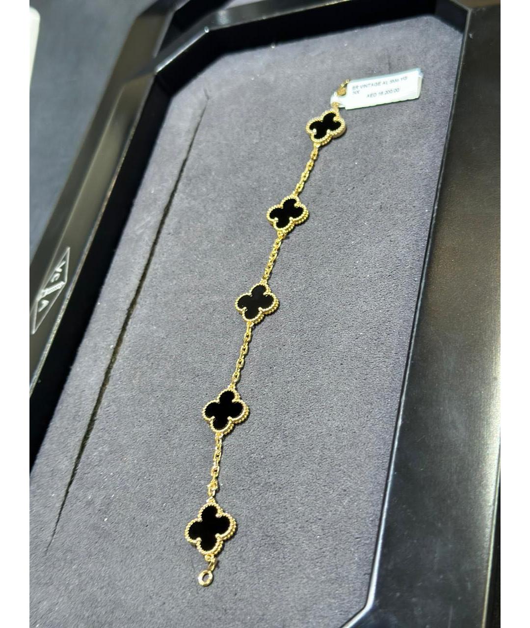 VAN CLEEF & ARPELS Черный браслет из желтого золота, фото 3