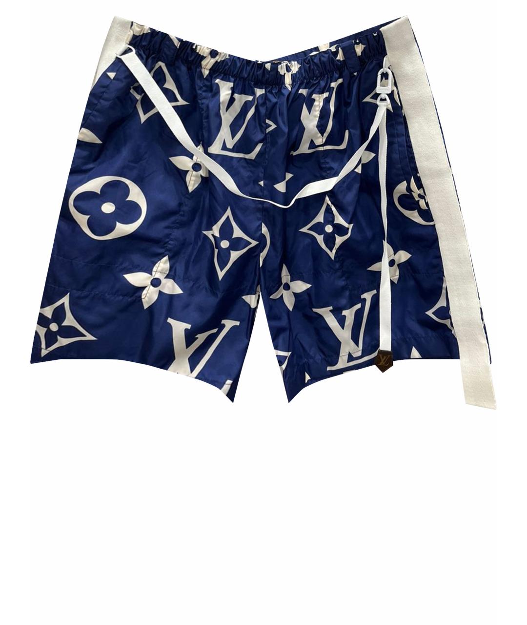 LOUIS VUITTON Синие полиамидовые шорты, фото 1