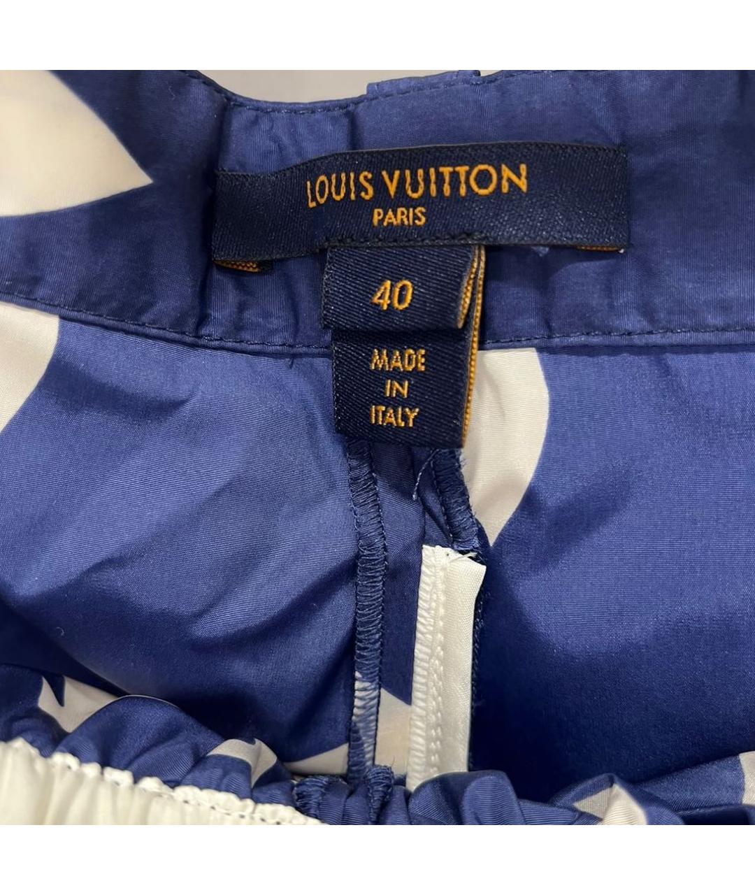 LOUIS VUITTON PRE-OWNED Синие полиамидовые шорты, фото 4