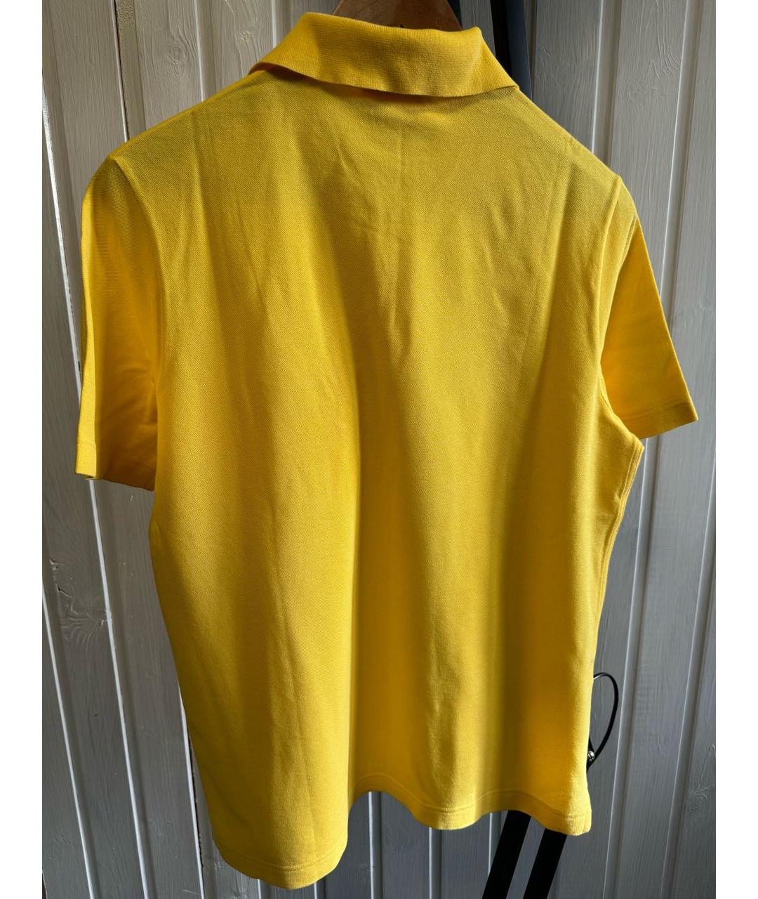 HERMES PRE-OWNED Желтое хлопковое поло с коротким рукавом, фото 2