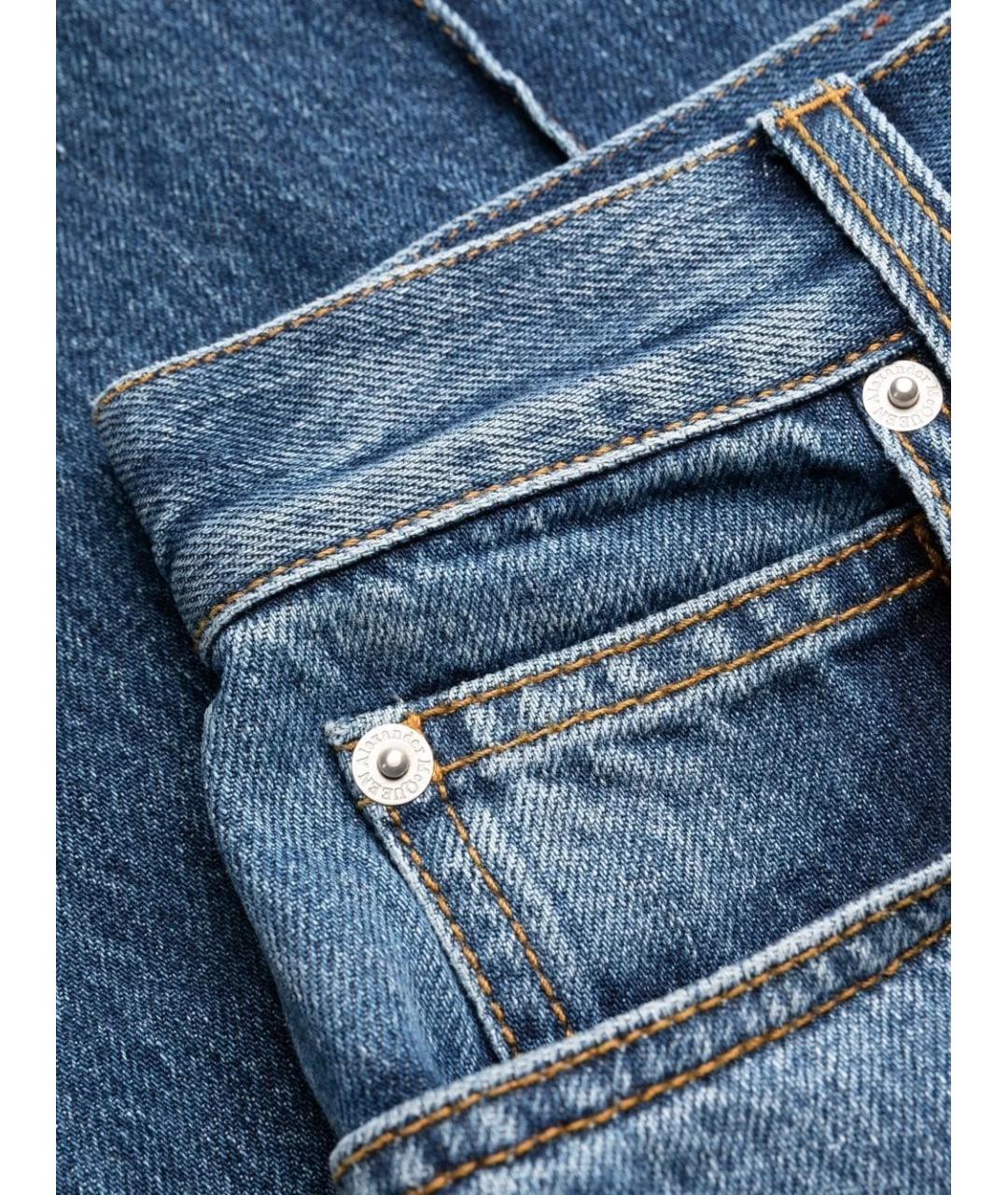ALEXANDER MCQUEEN Синие прямые джинсы, фото 4