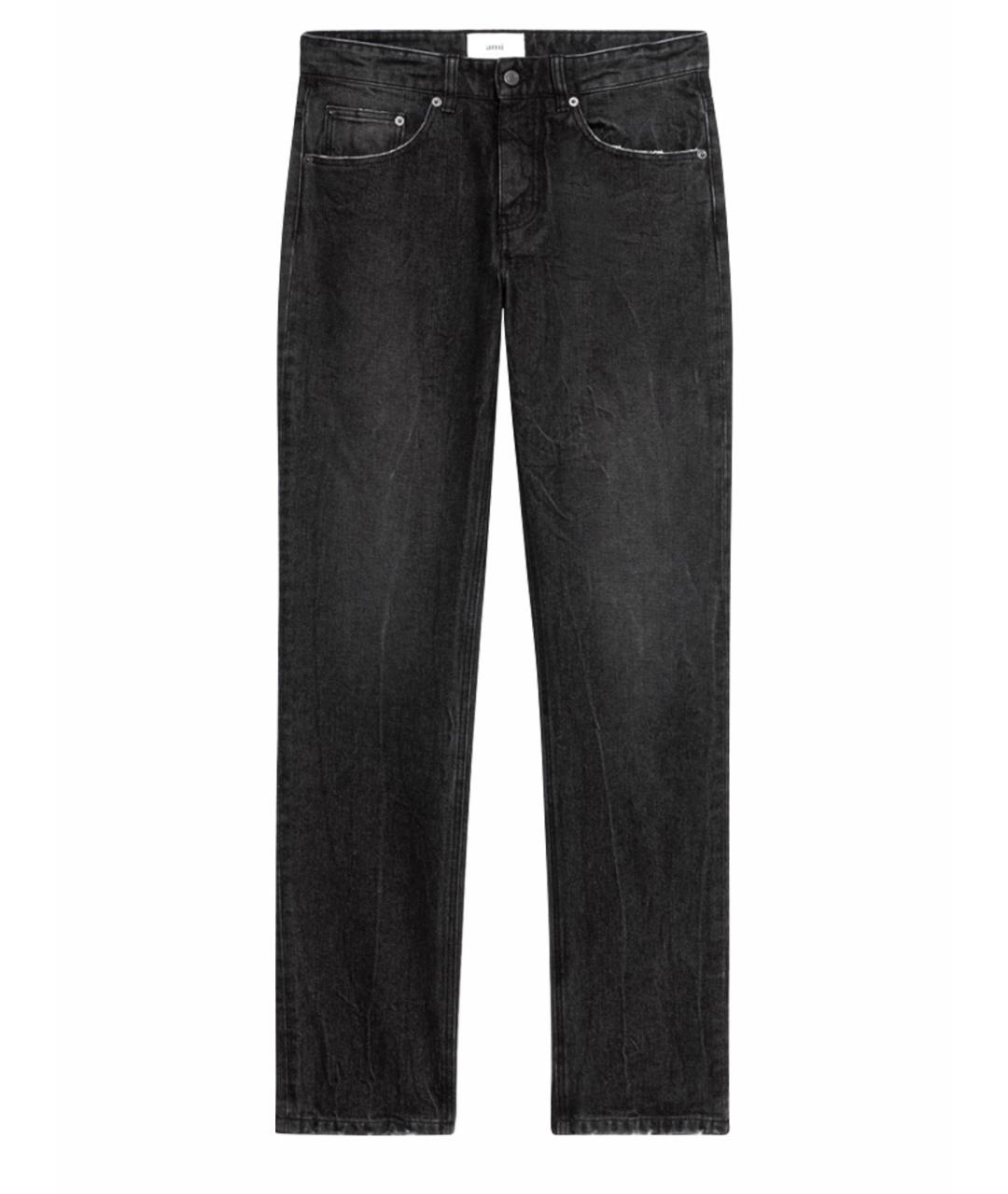 Ami Paris Черные хлопковые джинсы скинни, фото 1