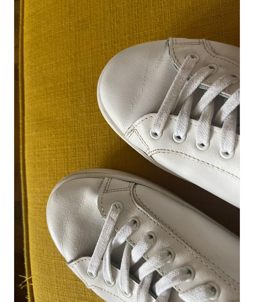 CHIARA FERRAGNI Белые кожаные кроссовки, фото 2